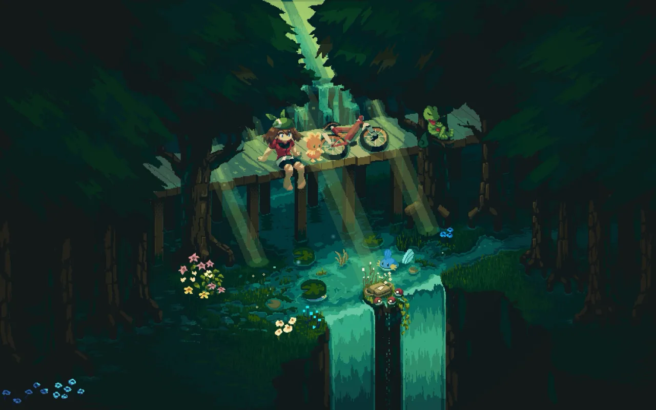 Pokémon Emerald live wallpaper preview