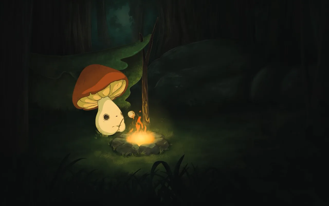 Marshmallow Mushling live wallpaper preview
