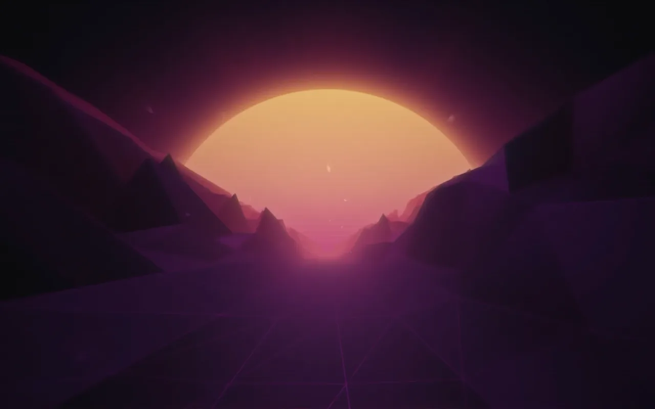 Retro Sunset live wallpaper preview