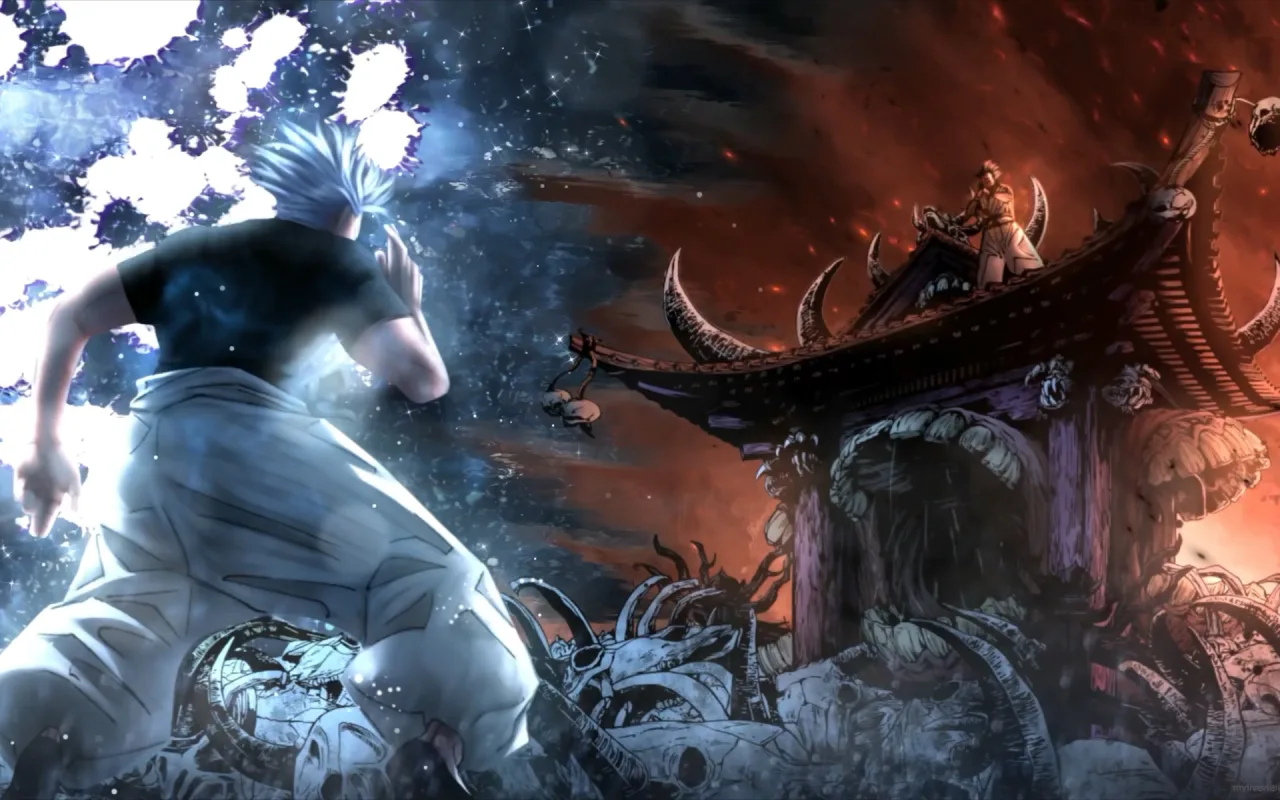 Gojo Vs Sukuna Domain Clash live wallpaper preview