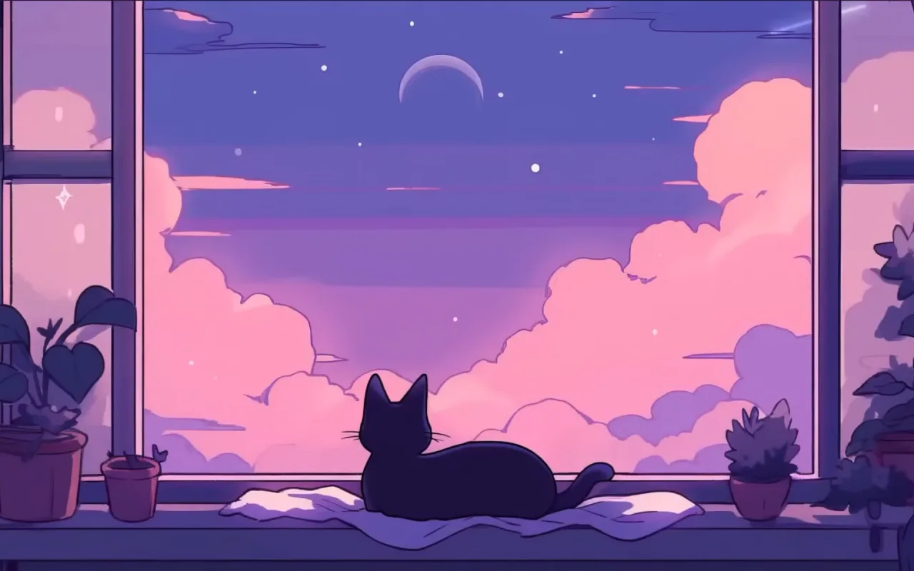 Kitty Window live wallpaper preview