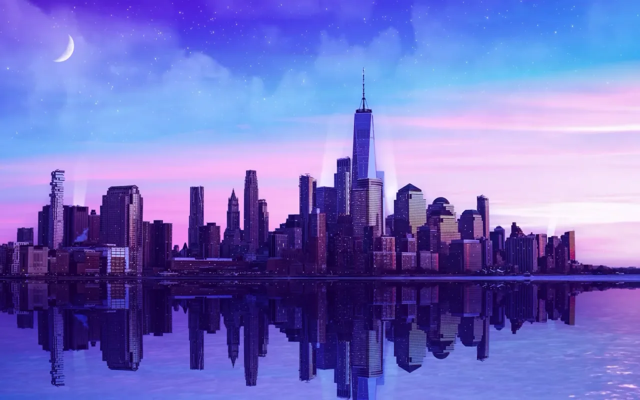 Cityscape live wallpaper preview
