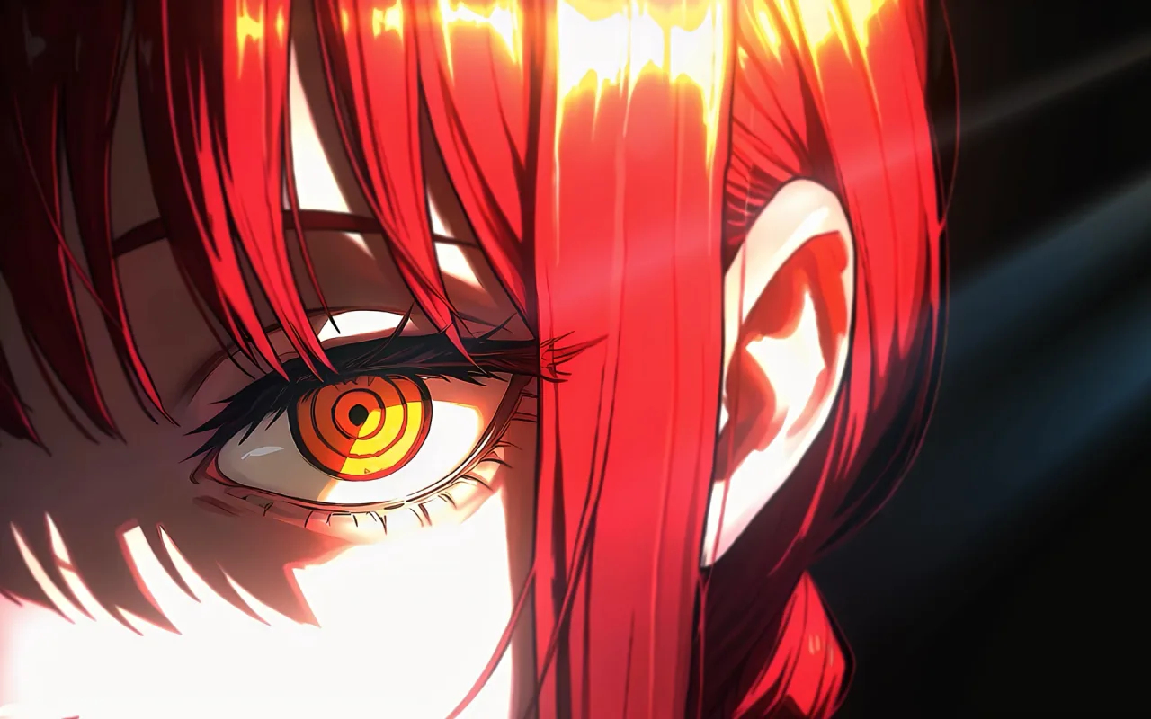 Makima Burning Eyes live wallpaper preview