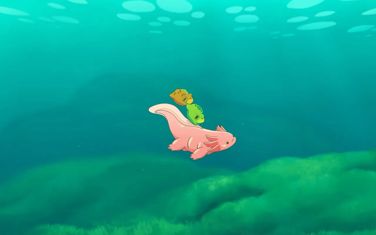 Axolotl Toads live wallpaper preview