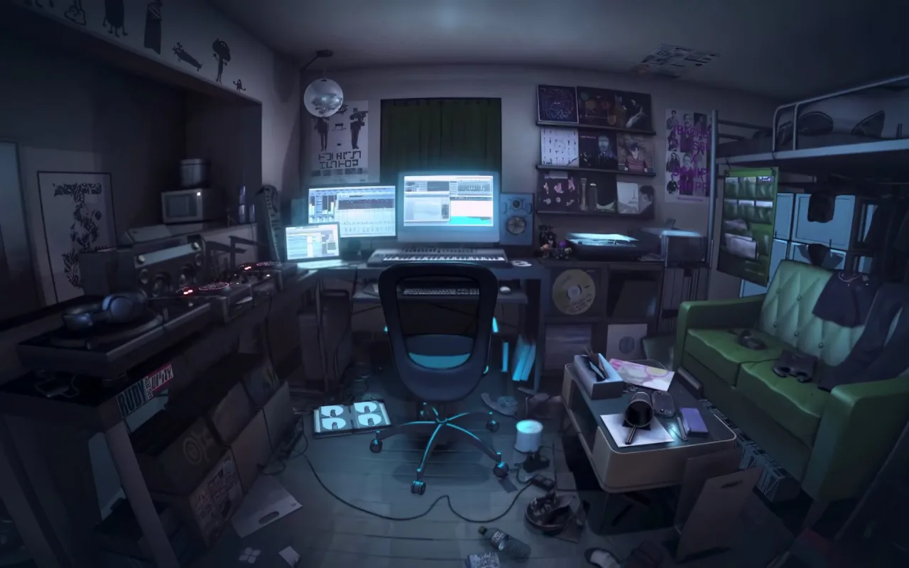 Hatsune Miku's Room live wallpaper preview