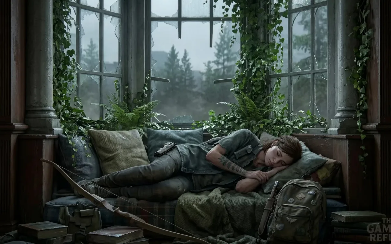 The Last Of Us: Ellie Taking A Nap live wallpaper preview