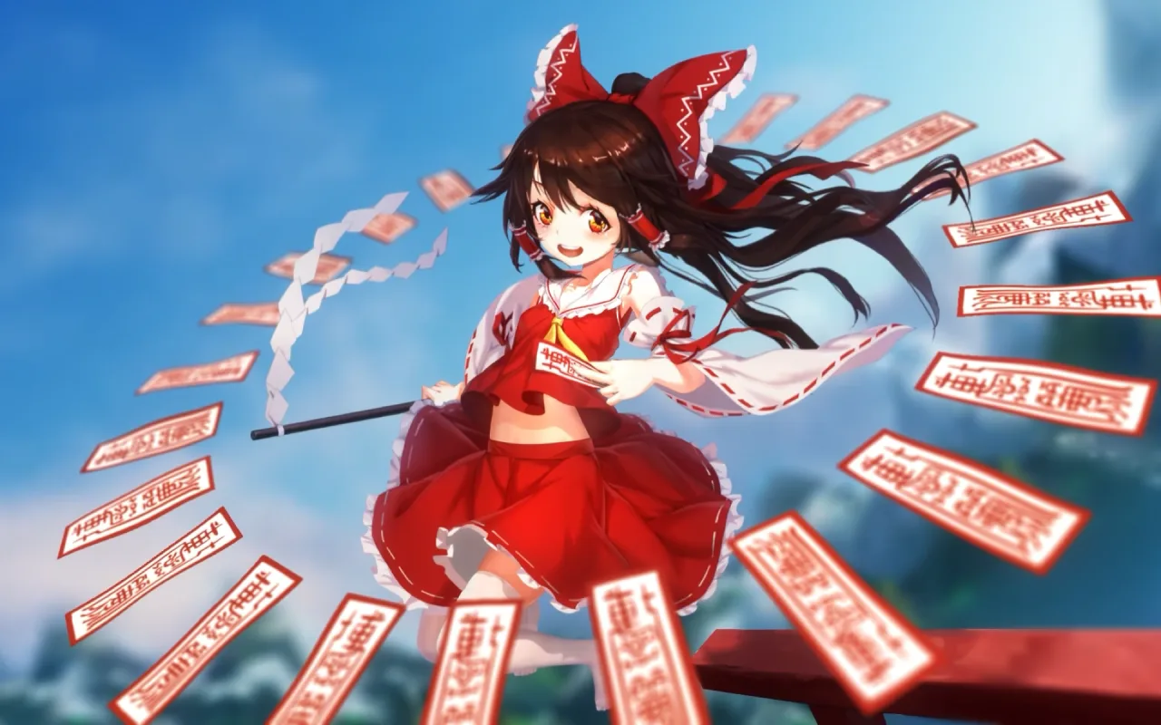 Reimu Hakurei live wallpaper preview