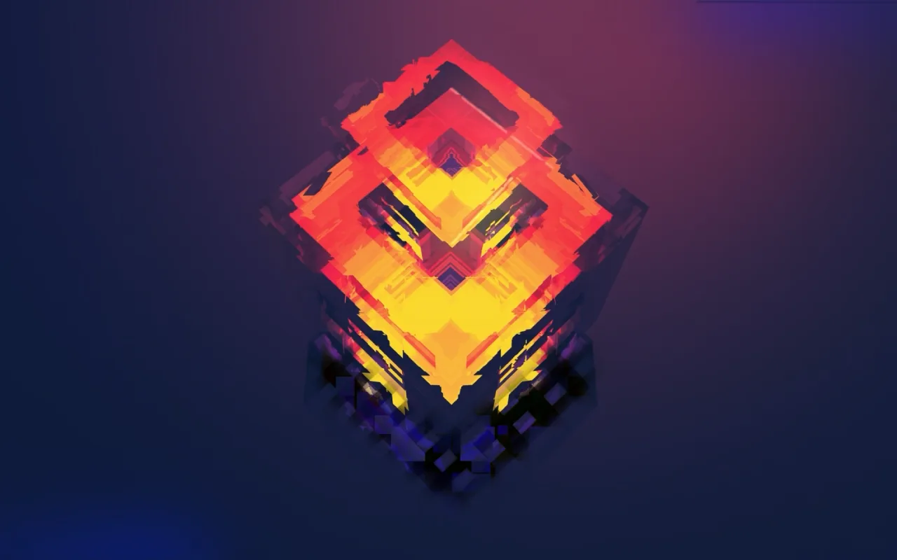 Glitch Cube live wallpaper preview