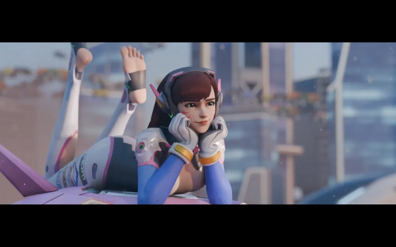 Dva Chilling live wallpaper preview