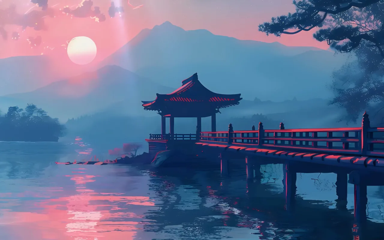 Tranquill Japan Lake View live wallpaper preview