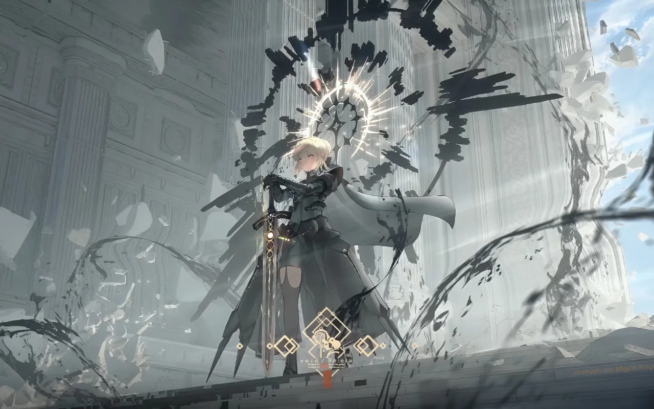 Saber Alter live wallpaper preview