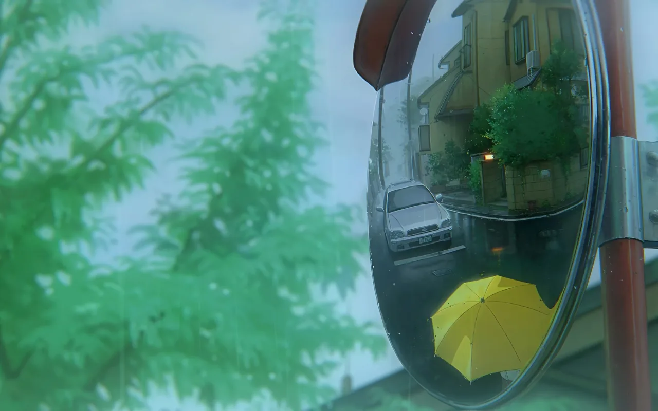 Rainy Spring Street live wallpaper preview