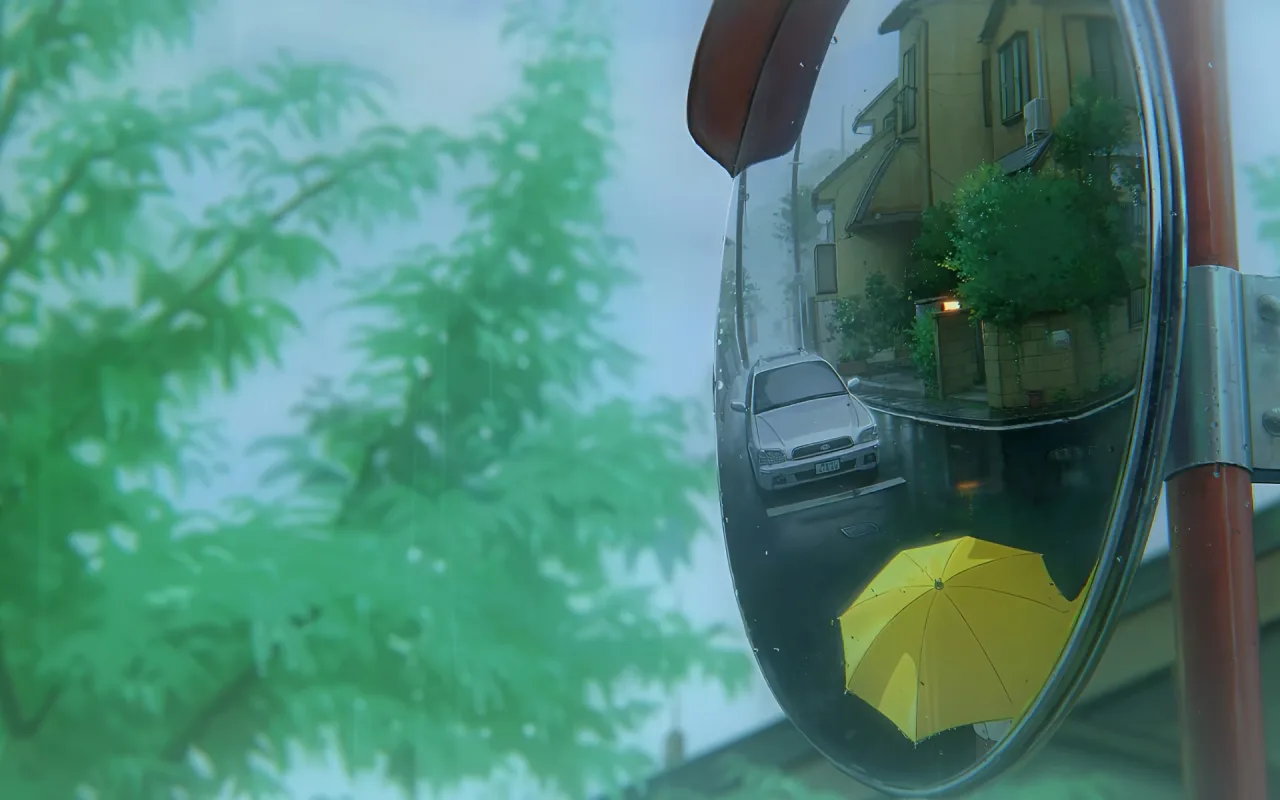 Rainy Spring Street live wallpaper preview
