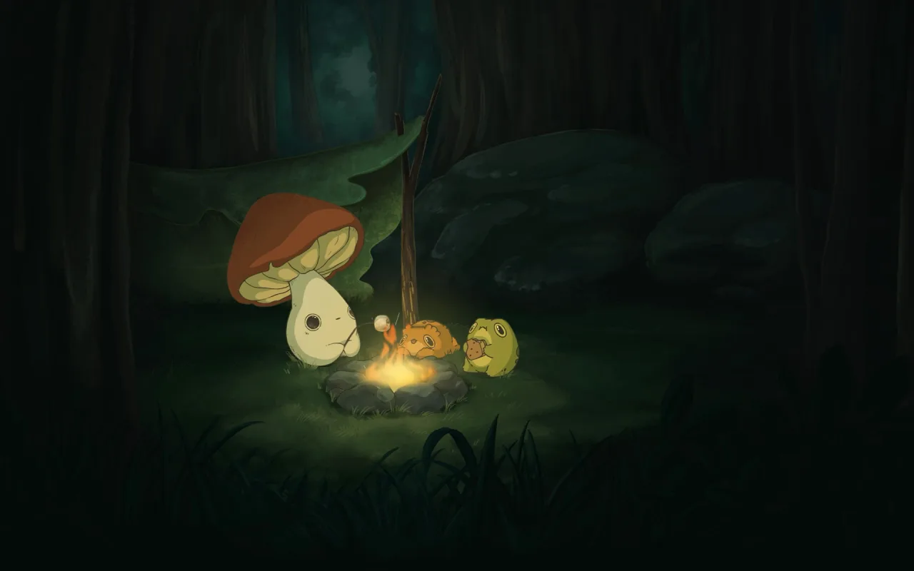 Campfire Toads live wallpaper preview