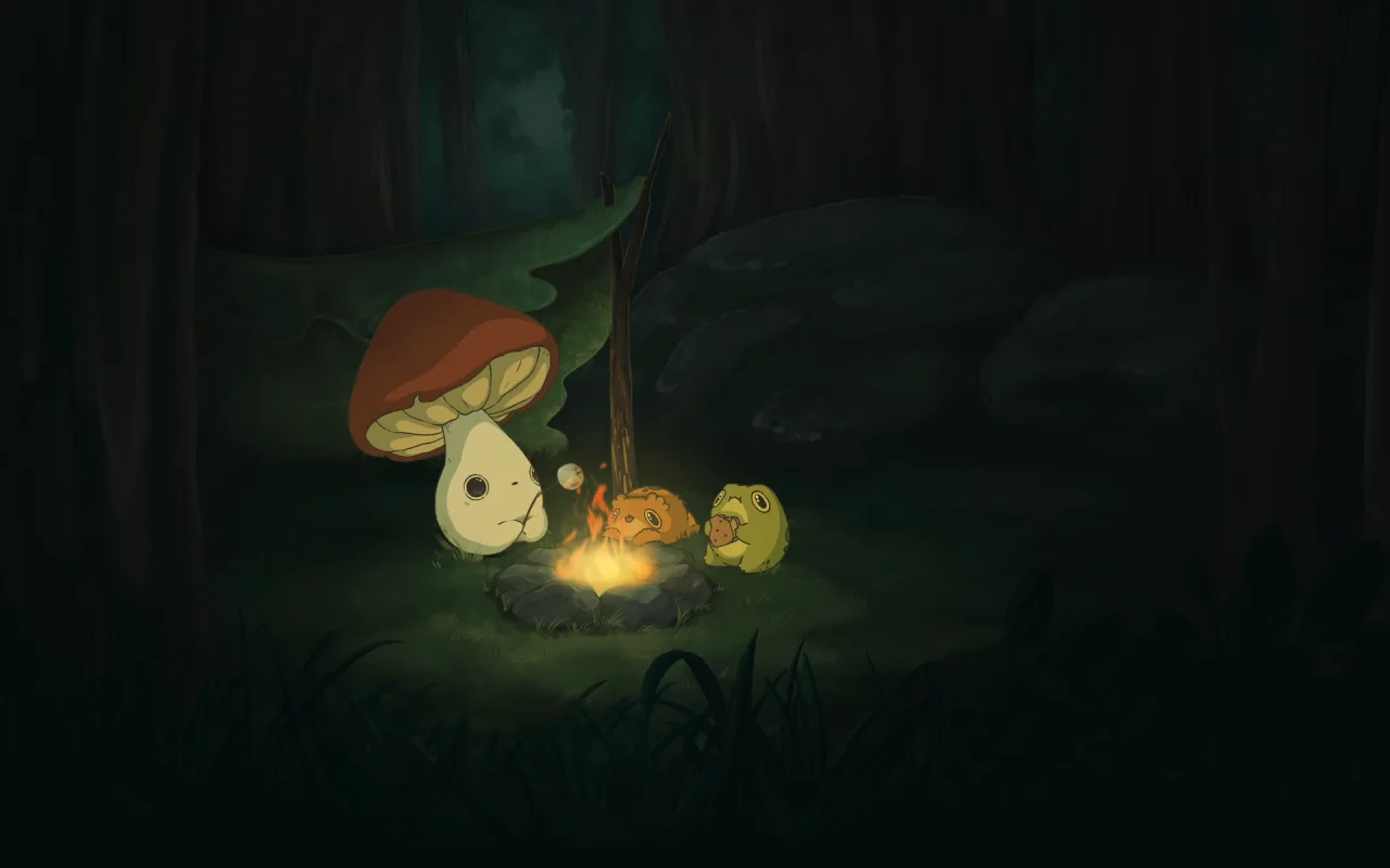 Campfire Toads live wallpaper preview