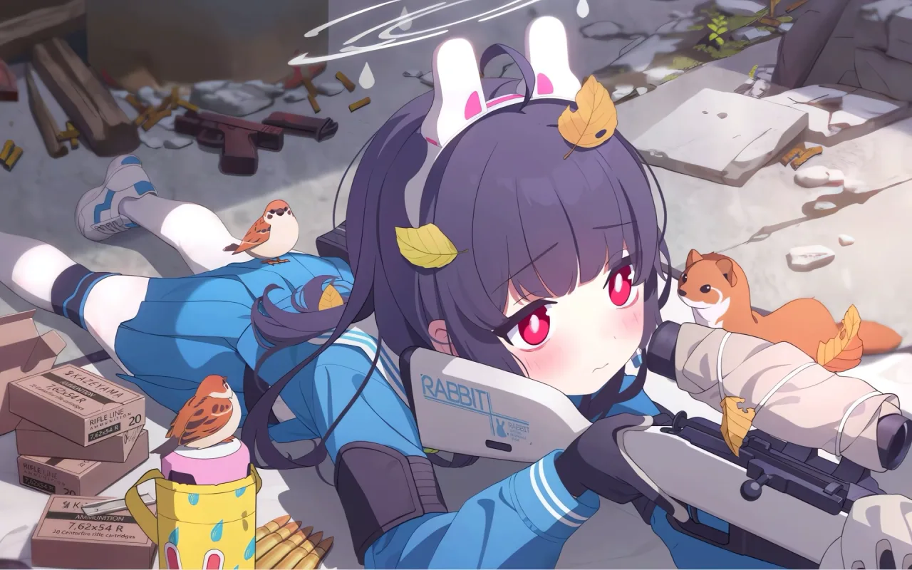 Blue Archive Miyu live wallpaper preview