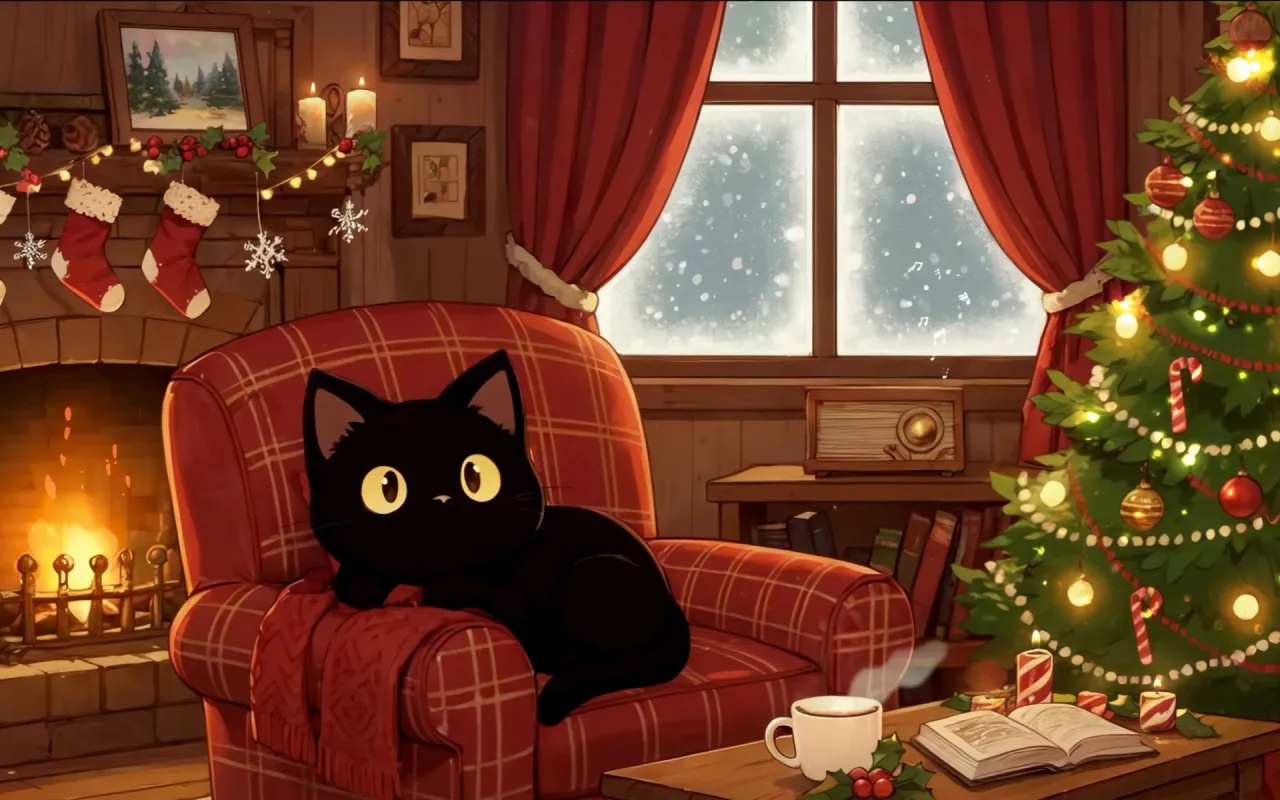 Cozy Night By The Fire live wallpaper preview