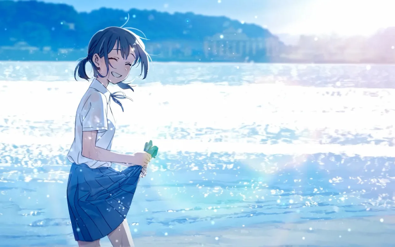 Skirt Beach Girl live wallpaper preview