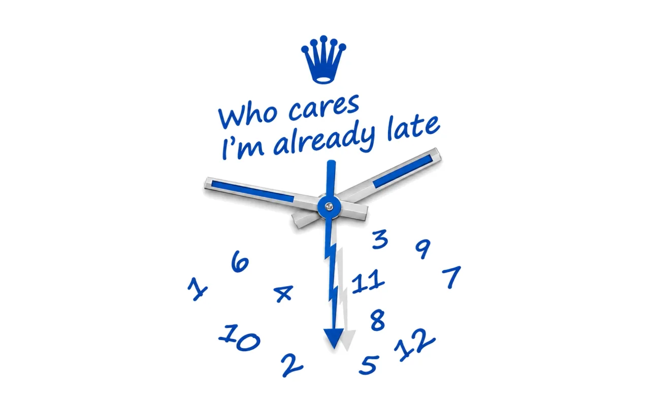 Who Cares I'm Already Late Rolex Edition live wallpaper preview