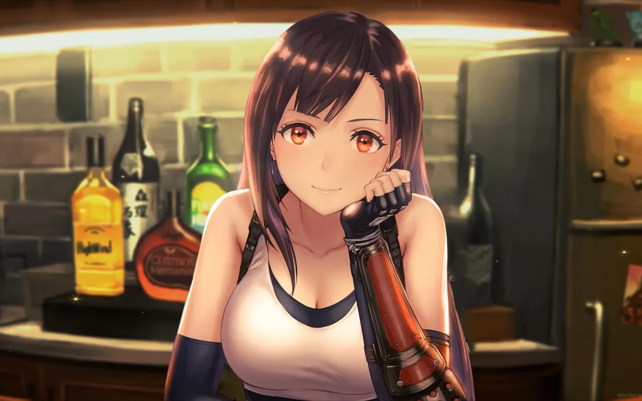 Final Fantasy VII - Tifa at Seventh Heaven live wallpaper preview