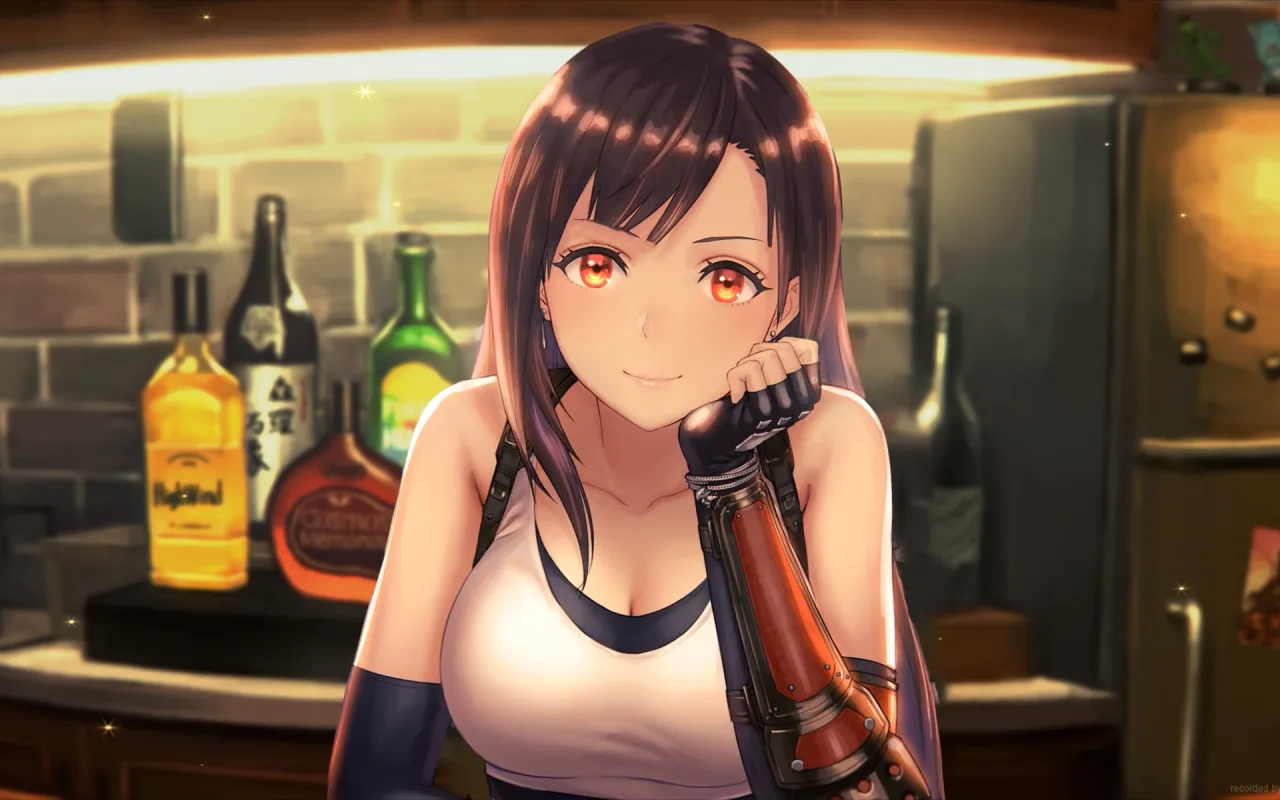Final Fantasy VII - Tifa at Seventh Heaven live wallpaper preview