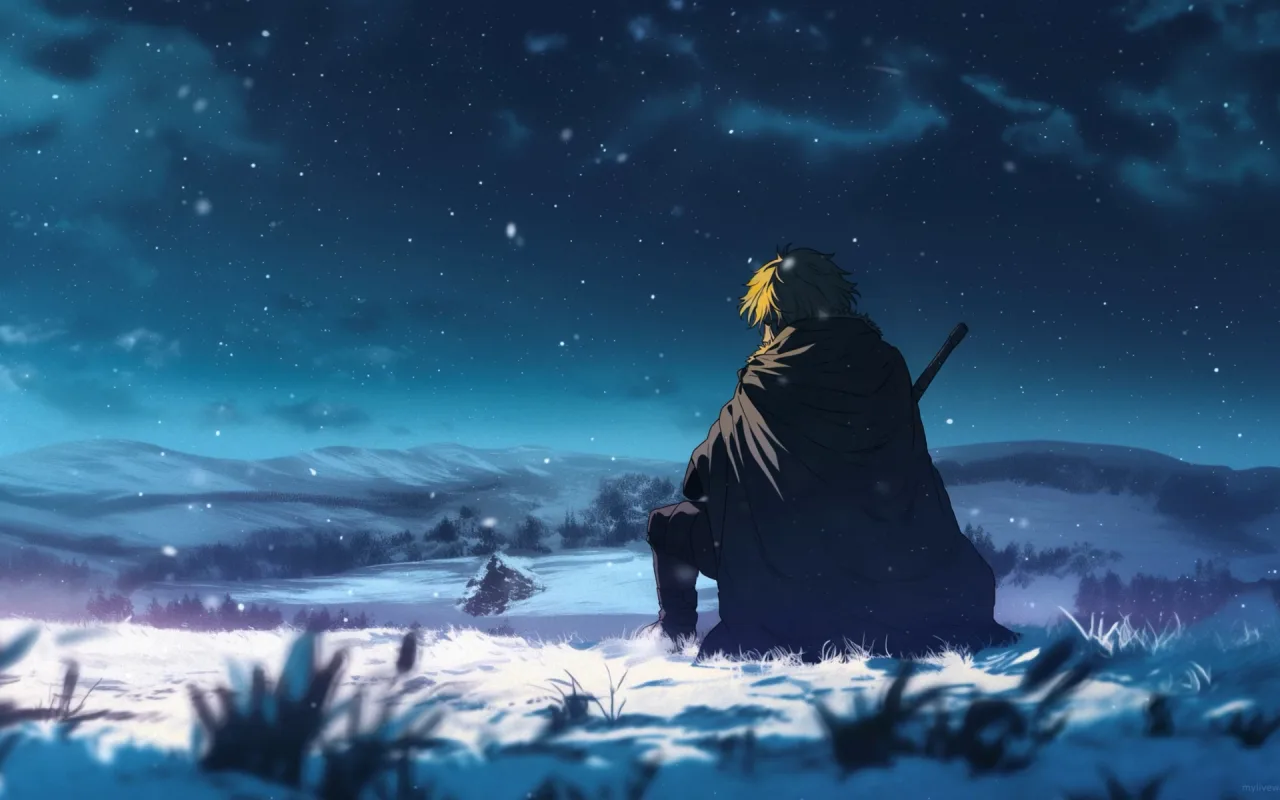 Thorfinn's Winter Vigil live wallpaper preview