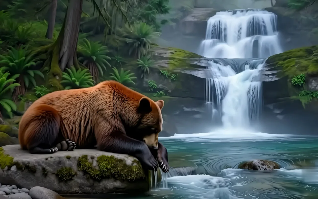 Bear live wallpaper preview