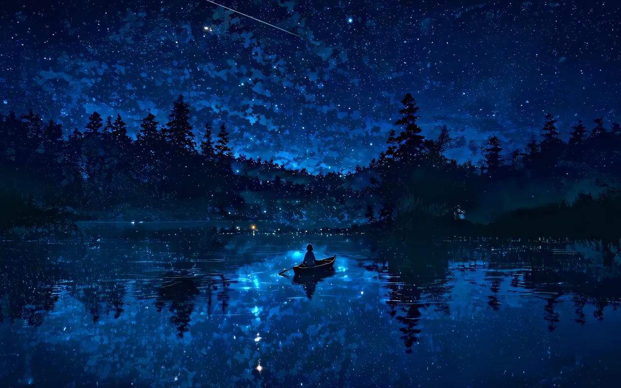 Starry Night Boat Ride live wallpaper preview