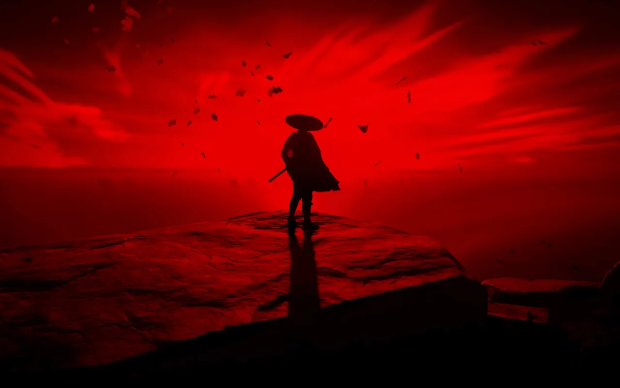 Red Samurai live wallpaper preview