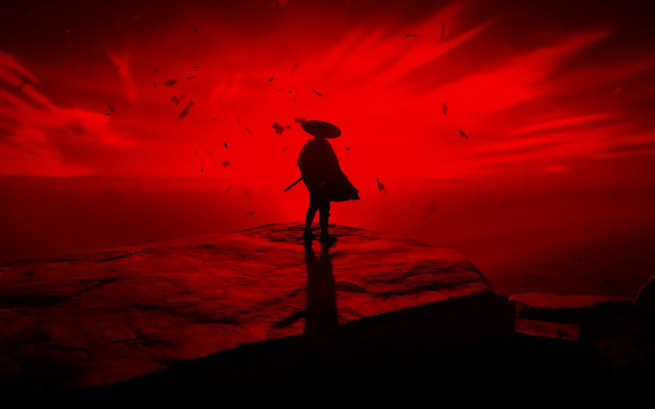 Red Samurai live wallpaper preview