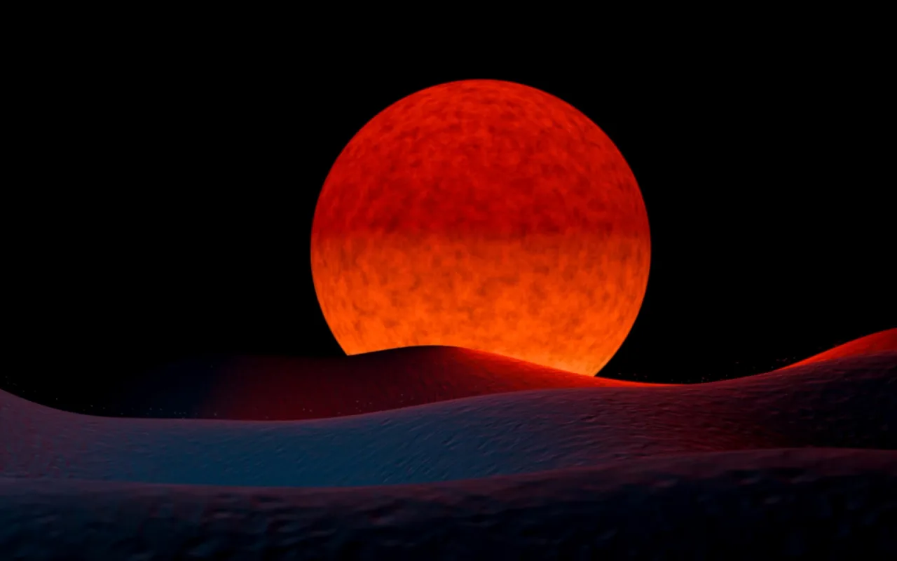 Red Moon, Black Dune live wallpaper preview