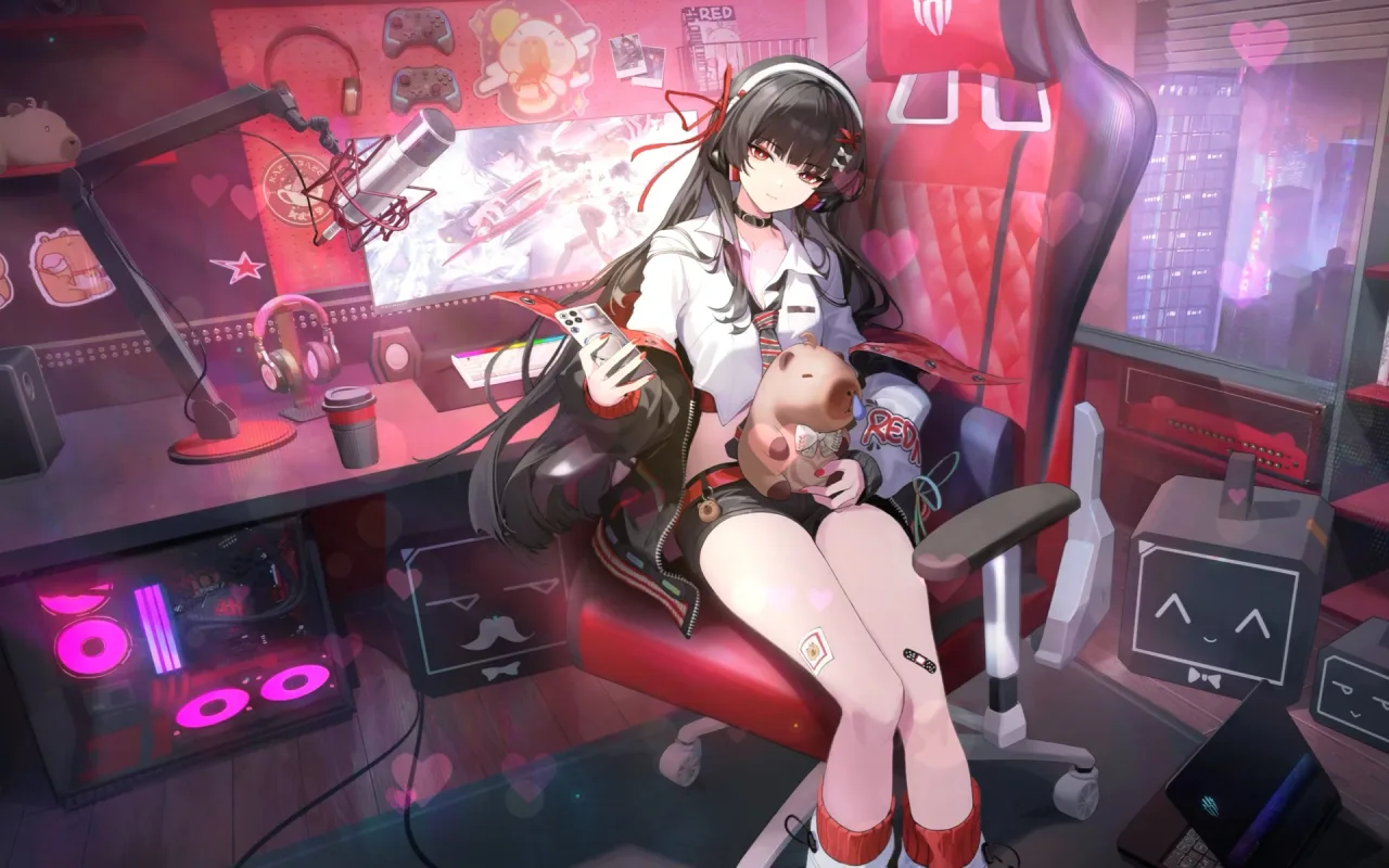 Gamer Chisa live wallpaper preview