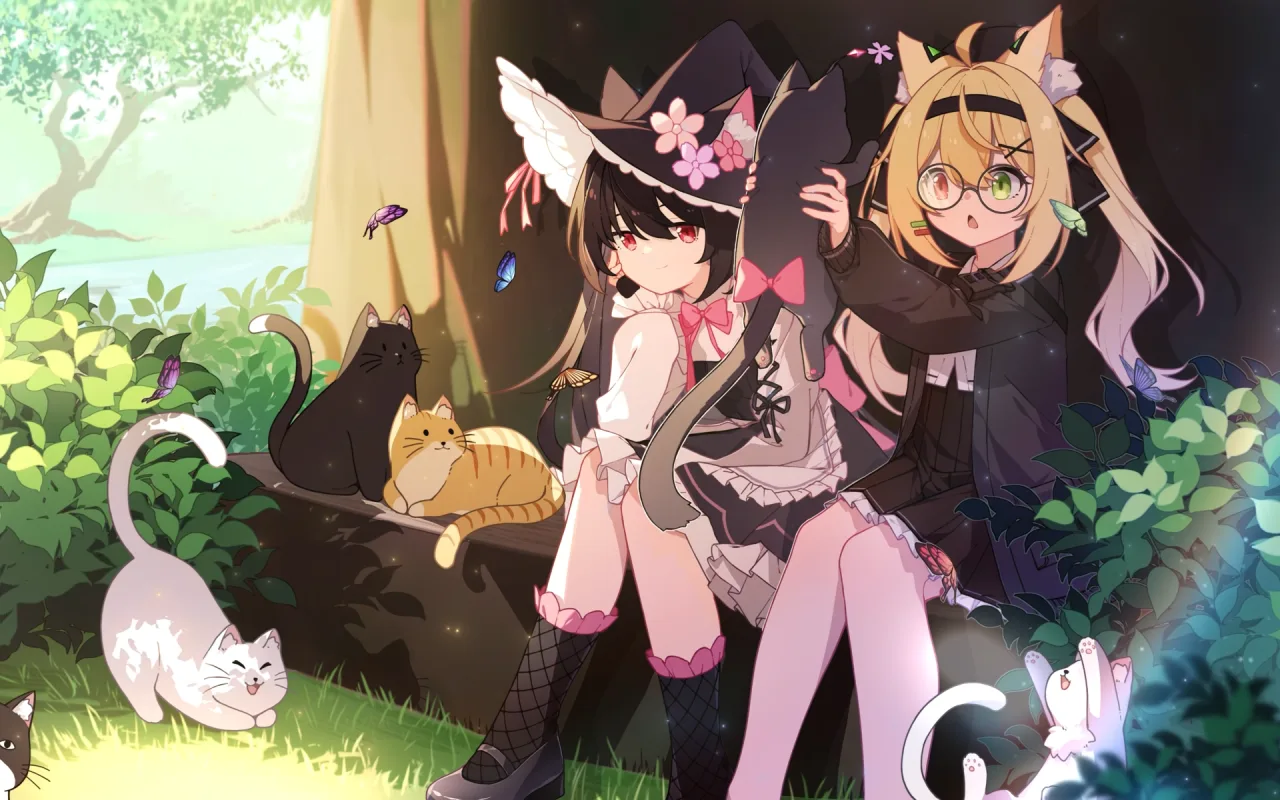Witch Girls live wallpaper preview