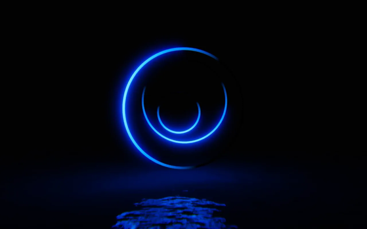 Blue Circles live wallpaper preview