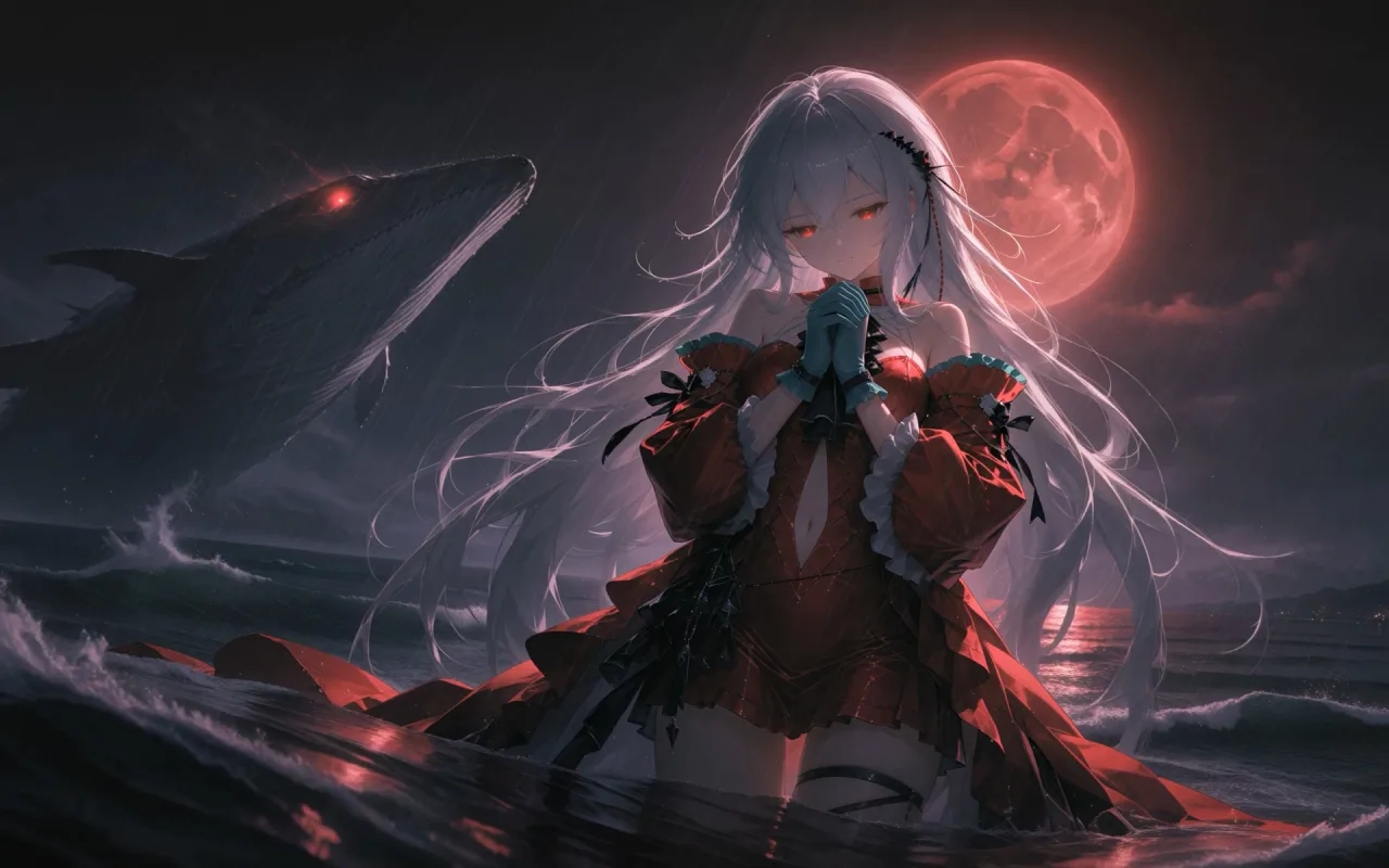 Skadi Blood Moon live wallpaper preview