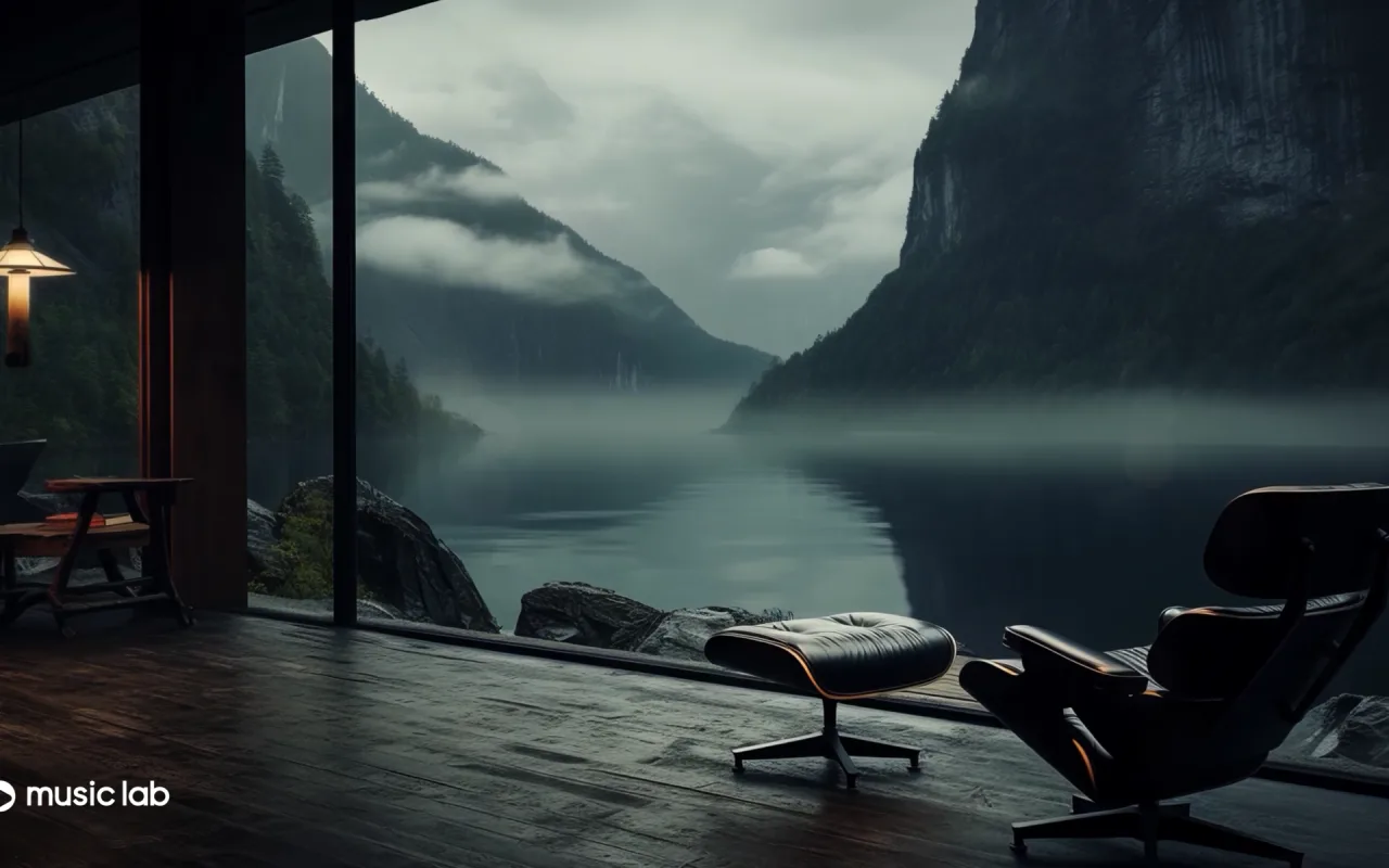 MusicLab - Panoramic Lounge Lake live wallpaper preview