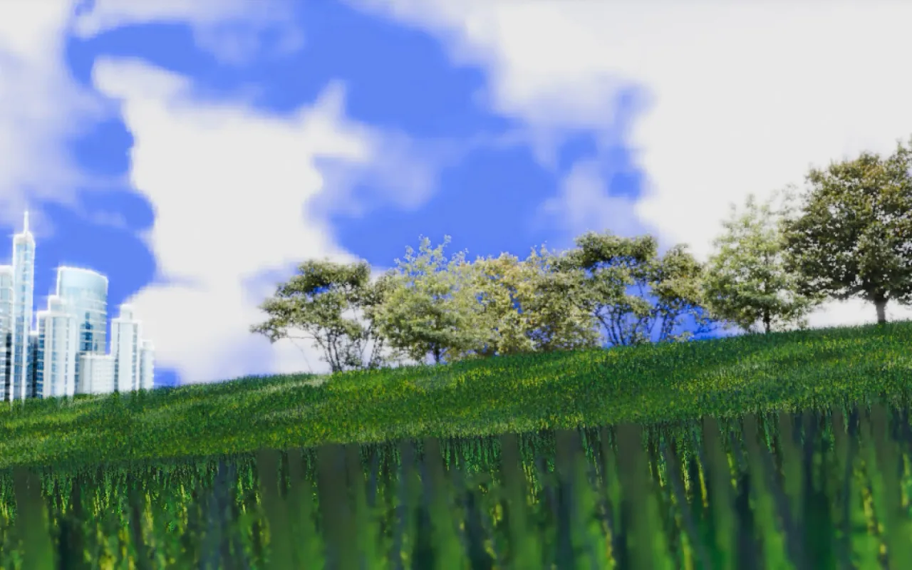 Green Hills City live wallpaper preview