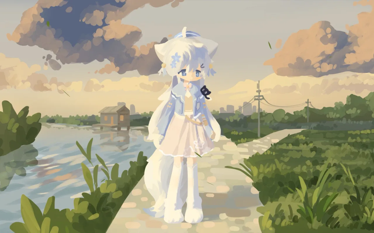 Kitten Sunset live wallpaper preview