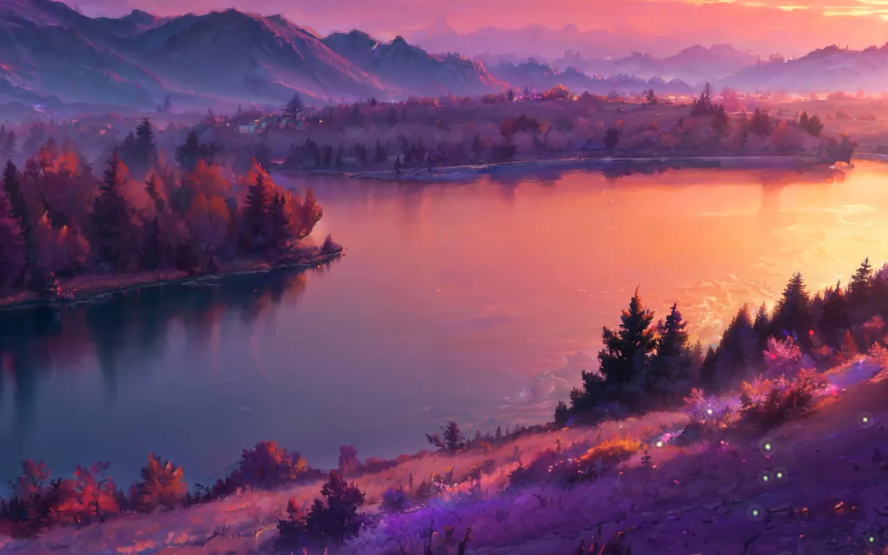 Purple wild nature live wallpaper preview
