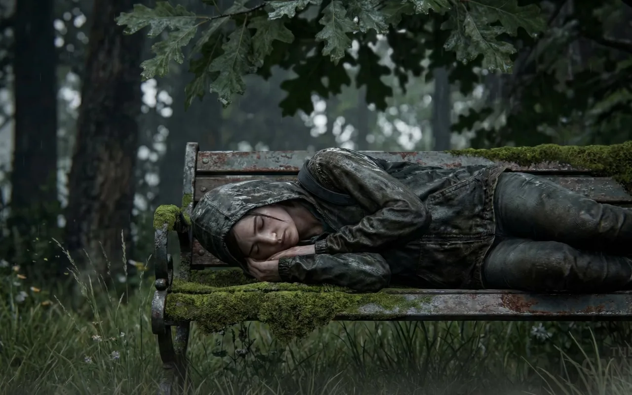 The Last of Us: Sleeping Outside live wallpaper preview