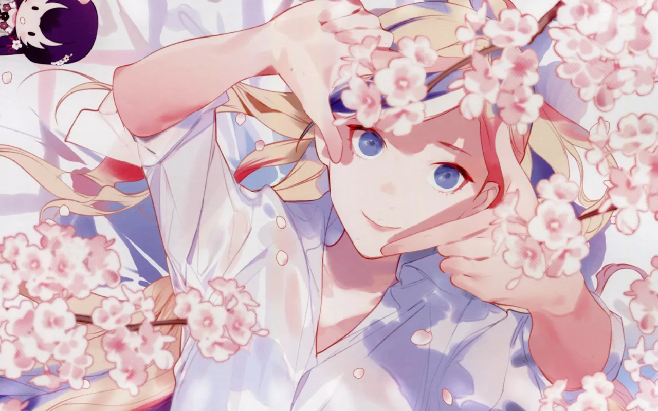 Girl under sakura live wallpaper preview