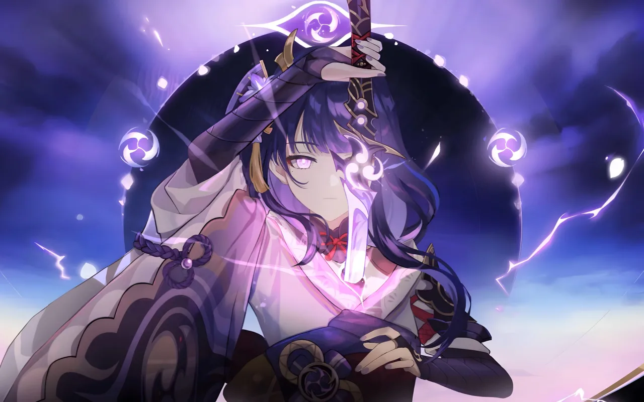 Raiden Shogun live wallpaper preview