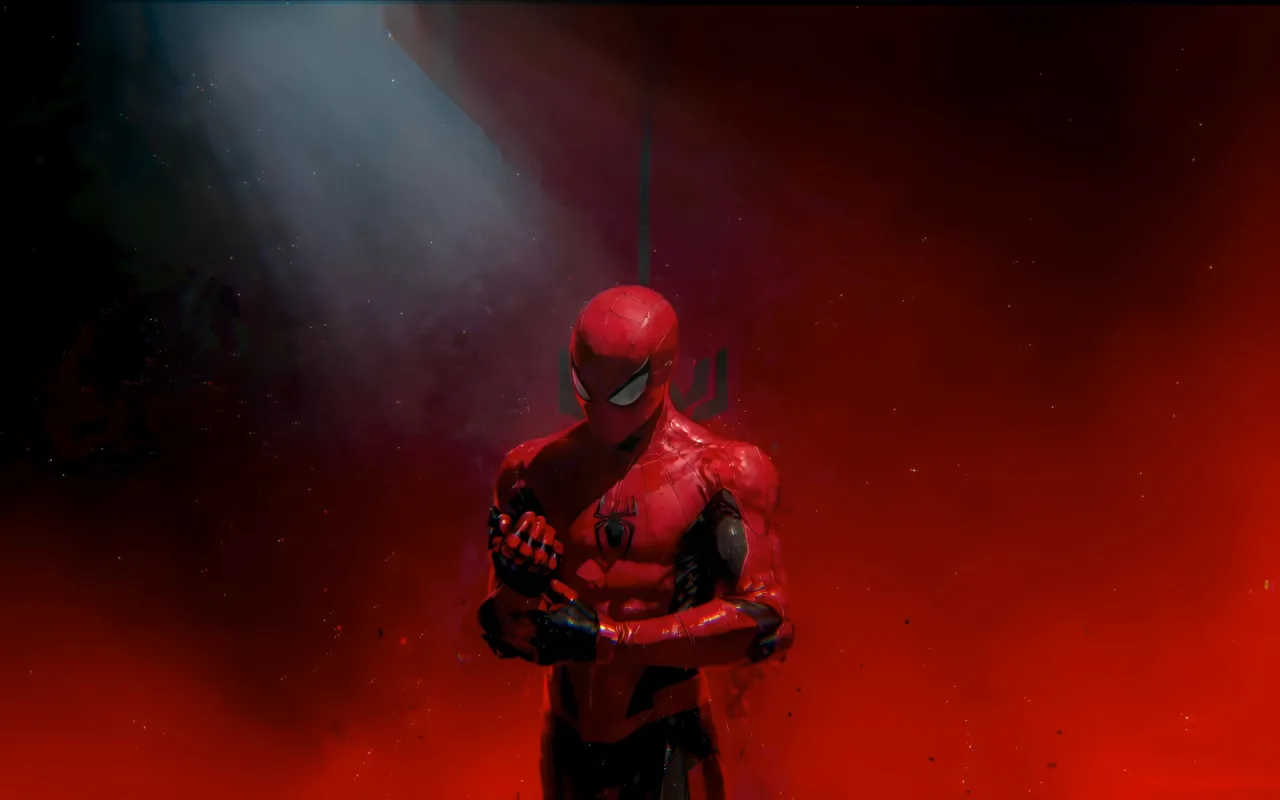 Spider-Man Red Smoke live wallpaper preview