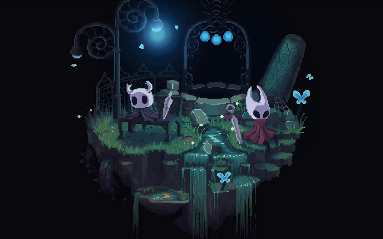 Hornet and Hollow Knight live wallpaper preview