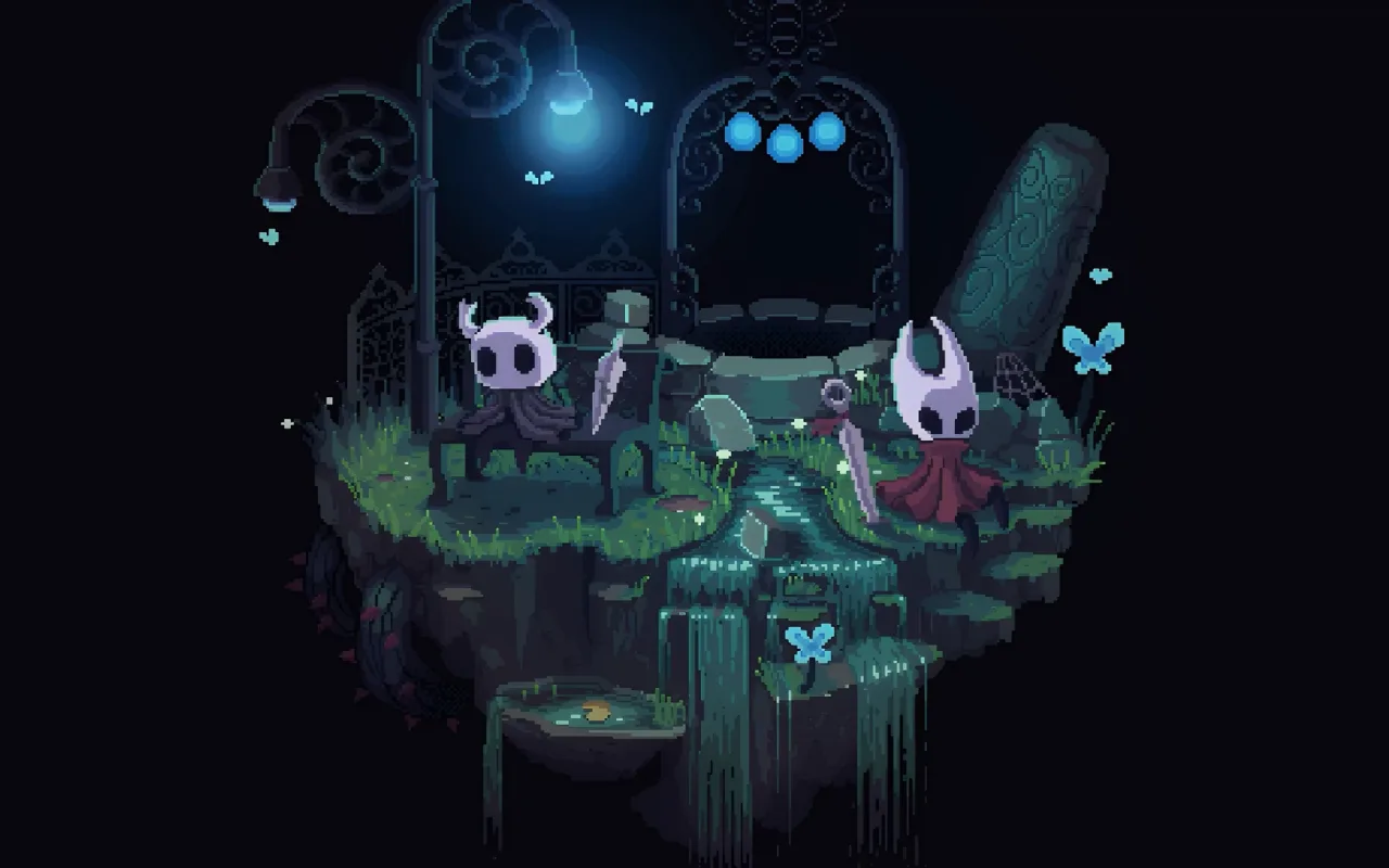 Hornet and Hollow Knight live wallpaper preview