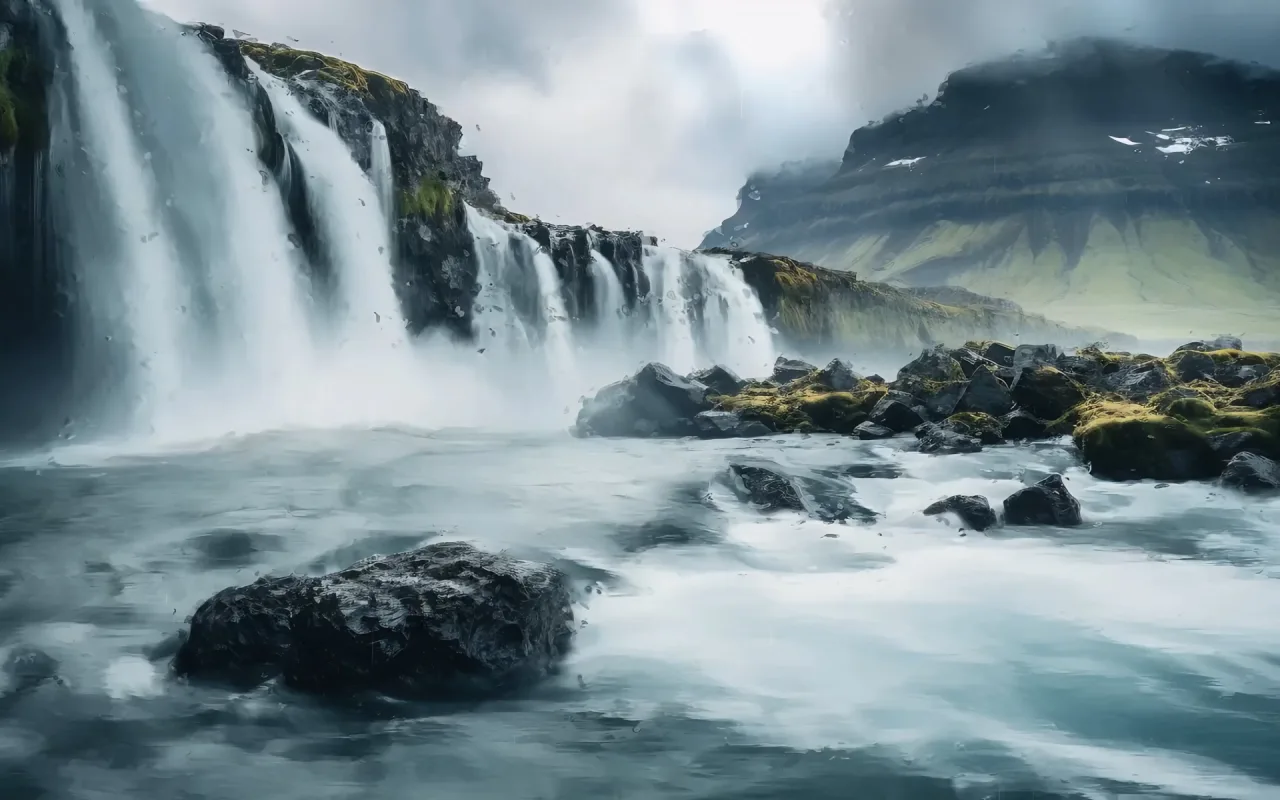 Nordic Falls live wallpaper preview