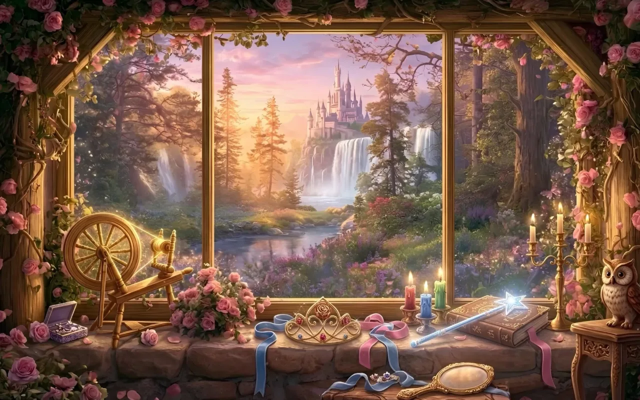 Sleeping Beauty: Aurora's Forest View live wallpaper preview