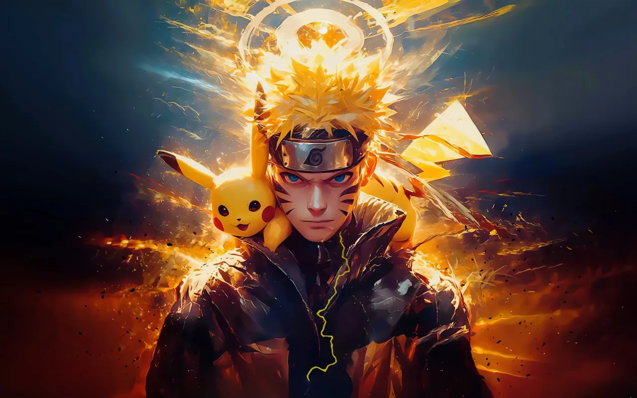 Pikachu & Naruto live wallpaper preview