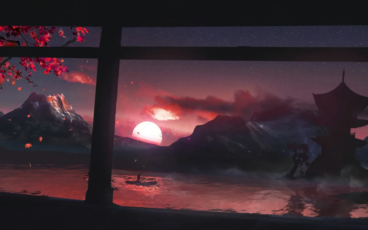 Sakura Sunset live wallpaper preview