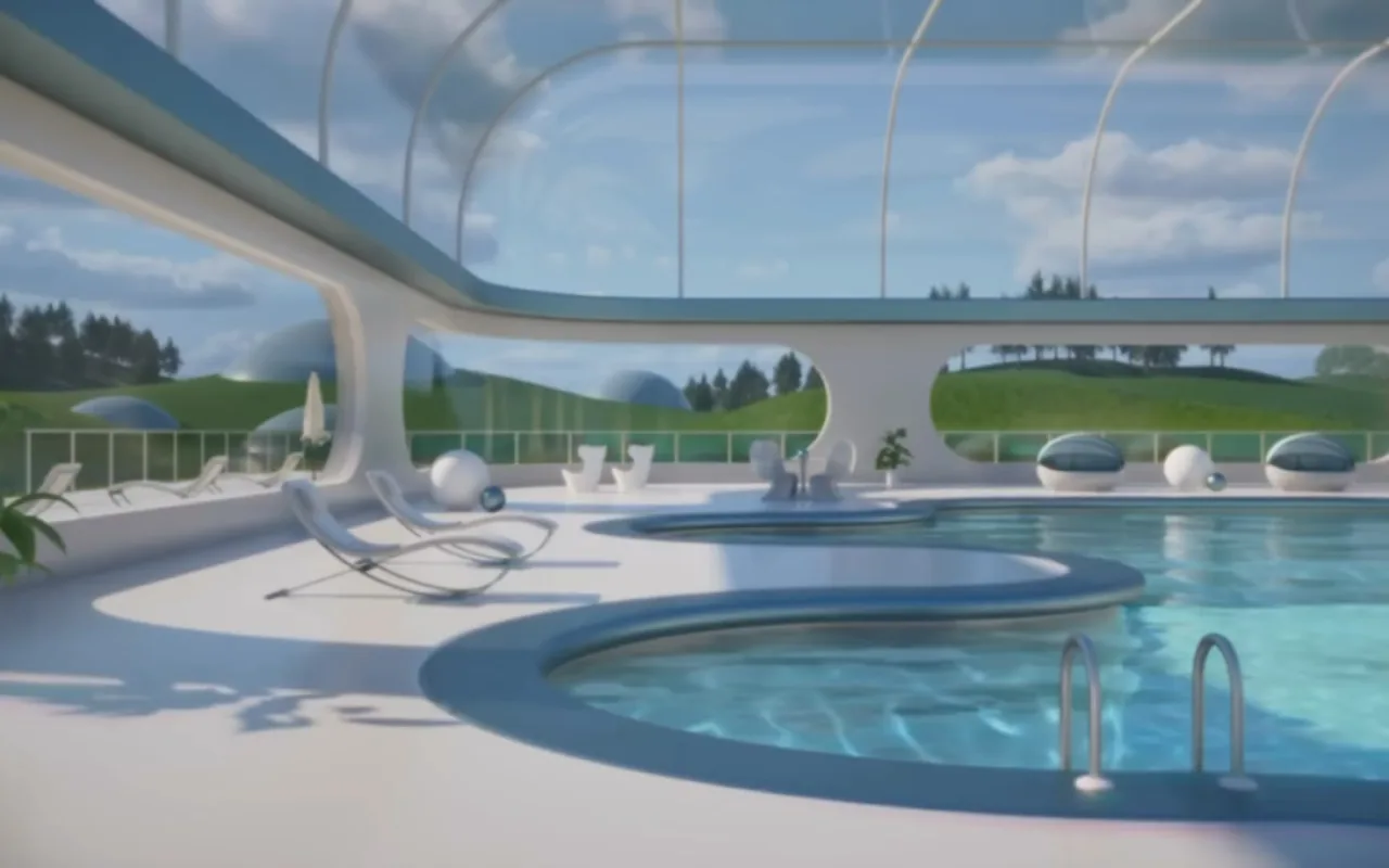 Frutiger Swimming Pool live wallpaper preview